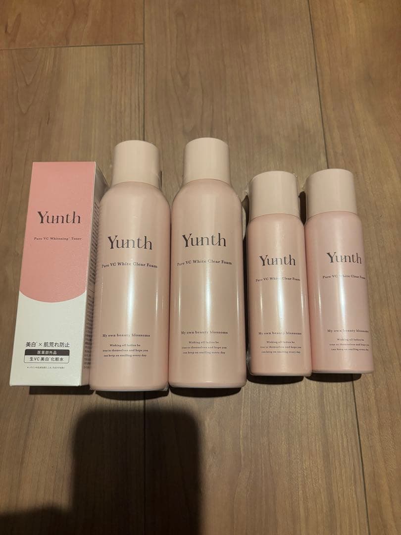 Yunth 洗顔フォーム 120g×2, 60g ×2 化粧水 120ml