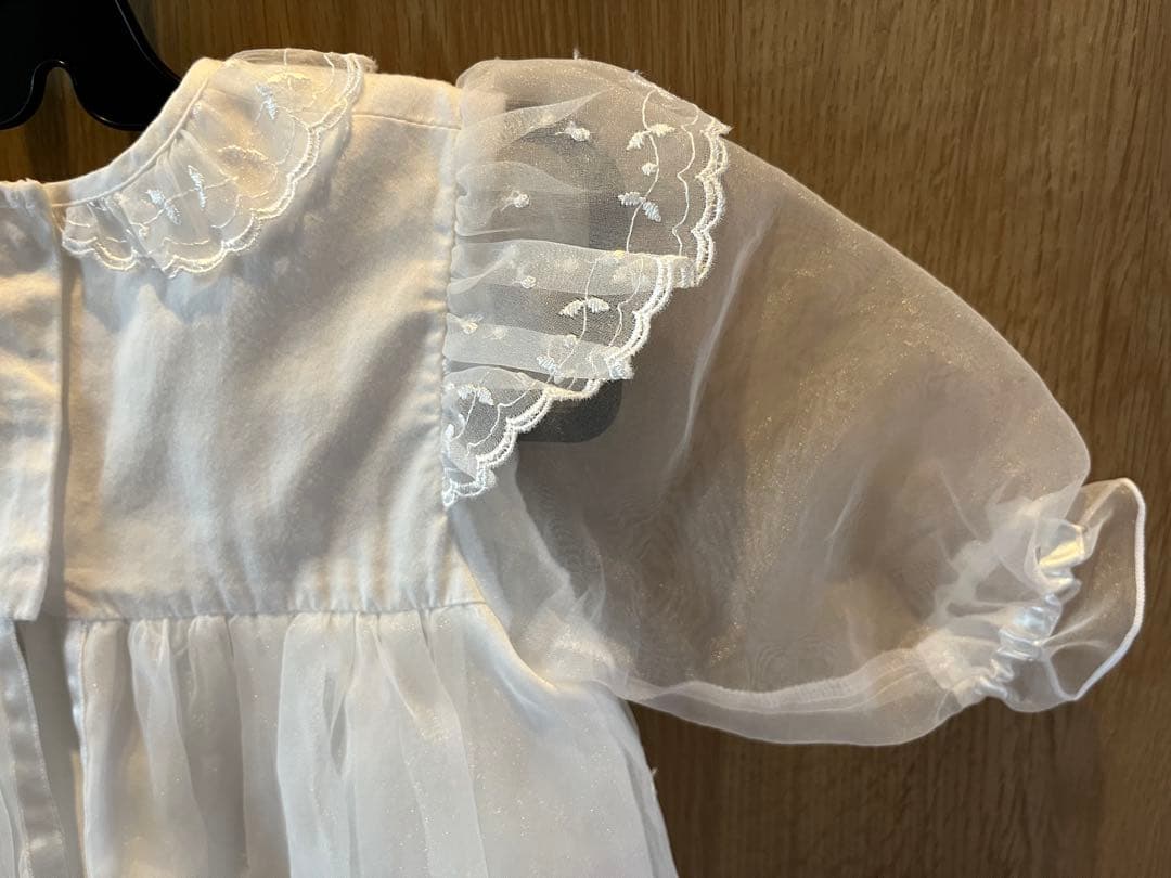 【くまちゃん】ファミリア セレモニー用ベビードレス 帽子セット