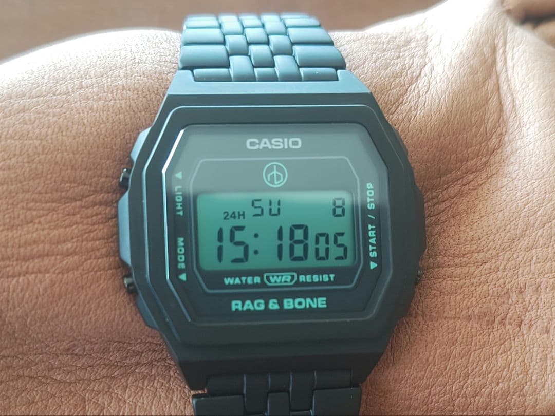 レア CASIO RAG & BONE A1000 ブラック17cmくらい