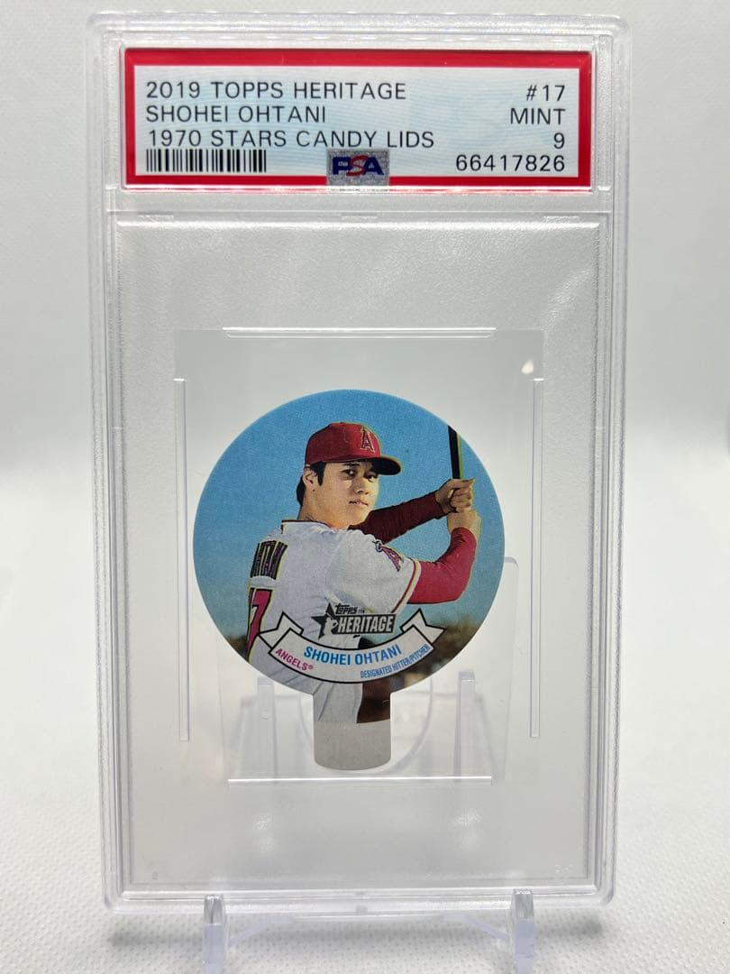 レア2019 Topps Heritage LIDSダイカット 大谷翔平 PSA