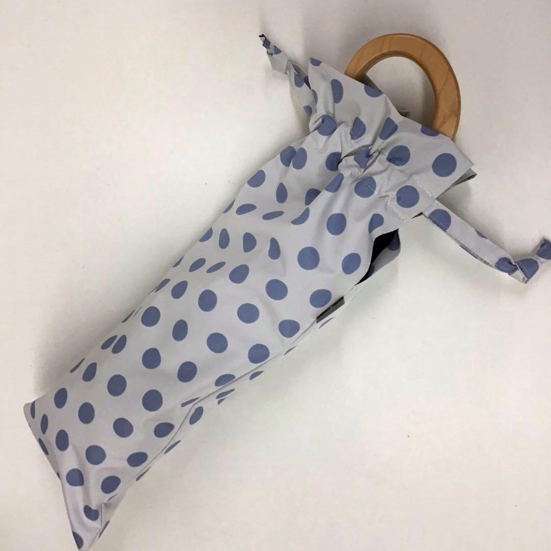 サンバリア100 折りたたみ　日傘　2段折　水玉　フリル　ドット