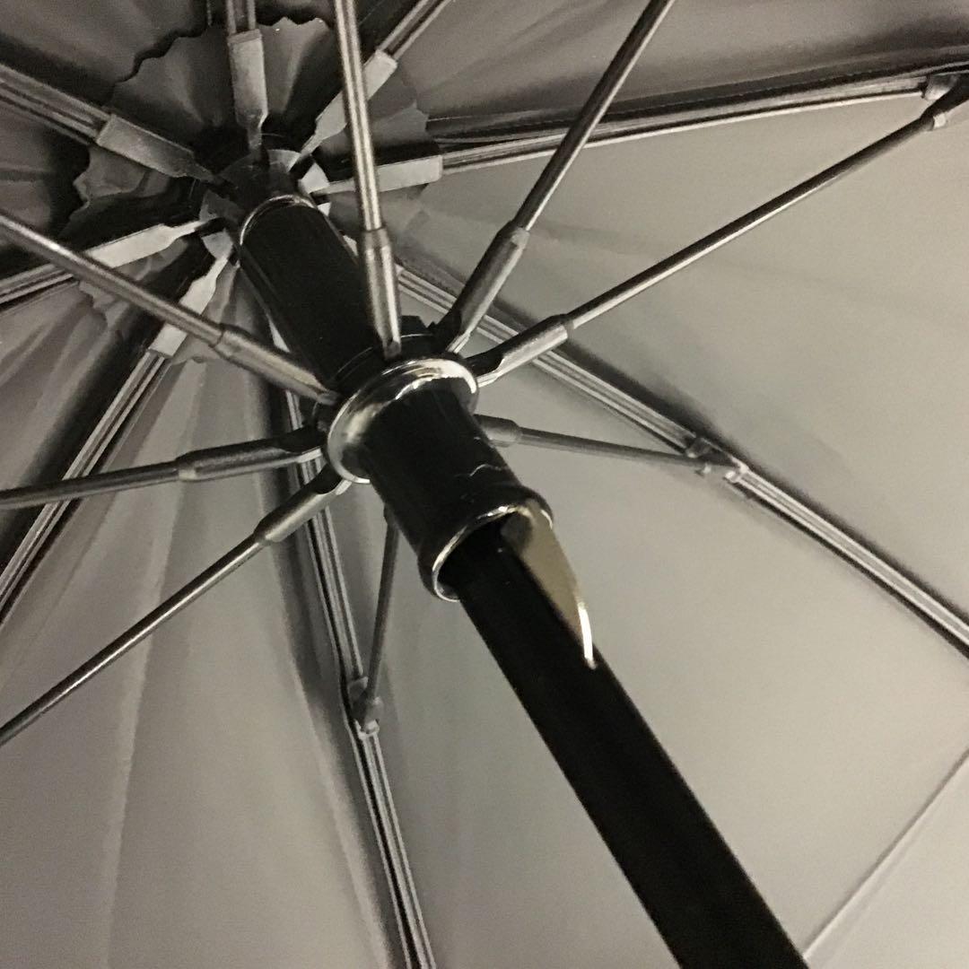 サンバリア100 折りたたみ　日傘　2段折　水玉　フリル　ドット