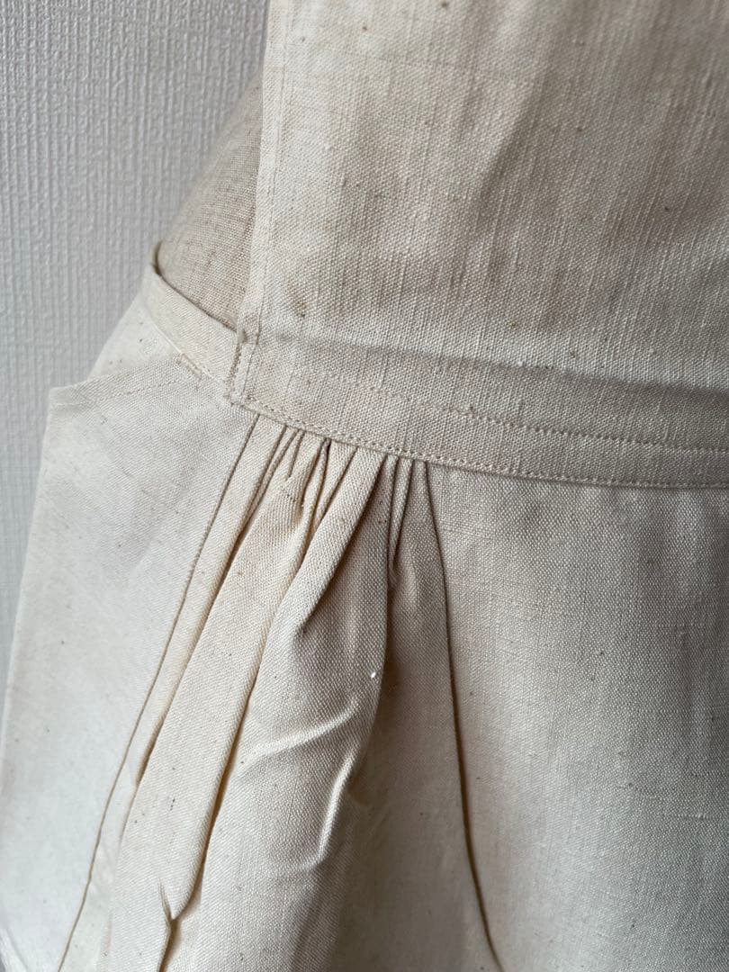 1950年代 フランス軍 HM ホスピタルミリタリー エプロン リネン