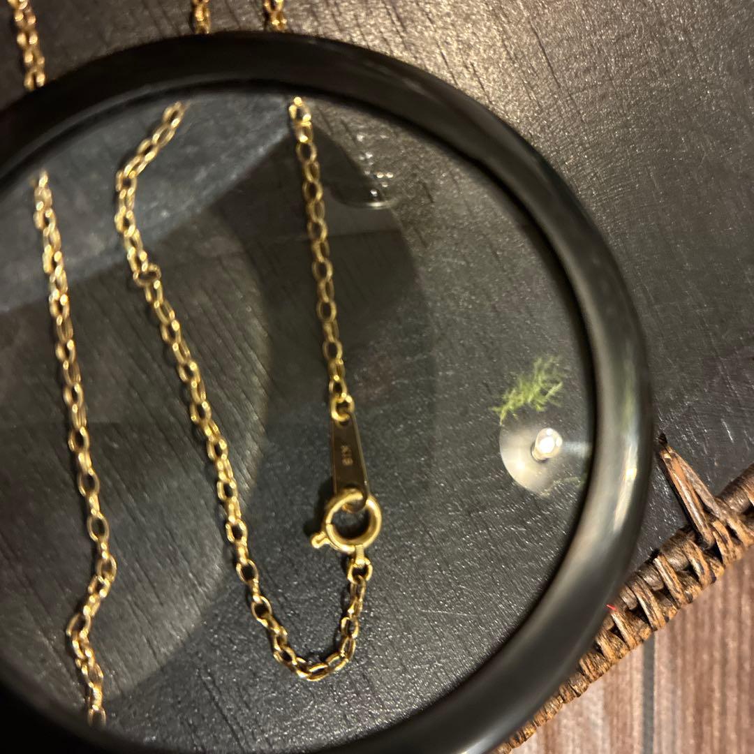 18金【刻印入・本物】K18ロールチェーンネックレス