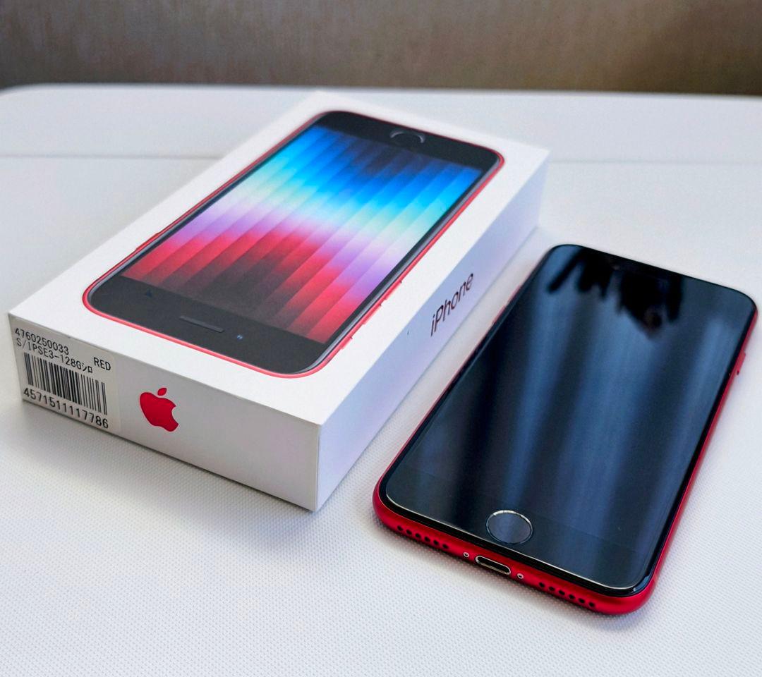 【美品】iPhone SE 3 PRODUCT RED 128GB