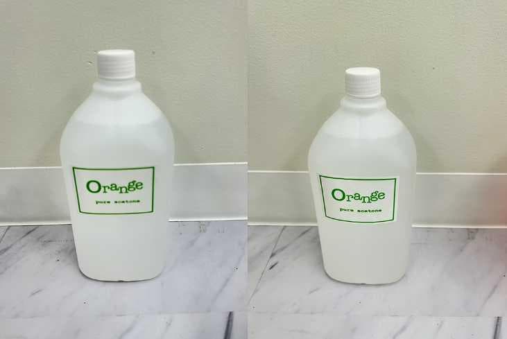 オレンジ　ピュアアセトン1800ml×２本　ジェルネイル リムーバー　除光液