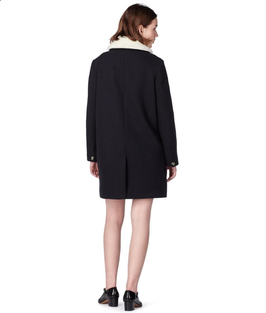 a.p.c.＿アーペーセー＿ボア襟ウールコート_Doll Coat_入学式卒業式