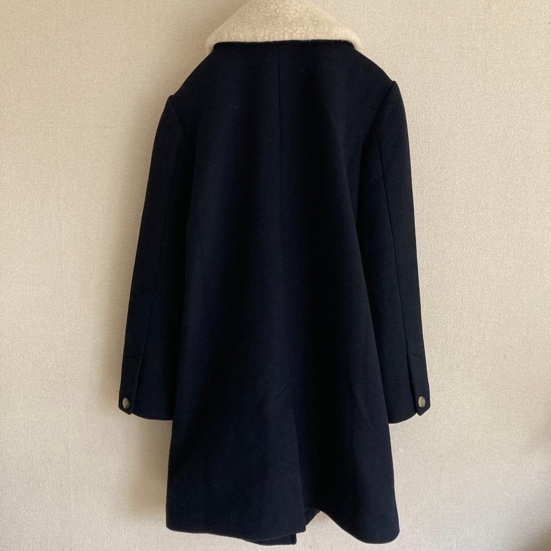 a.p.c.＿アーペーセー＿ボア襟ウールコート_Doll Coat_入学式卒業式