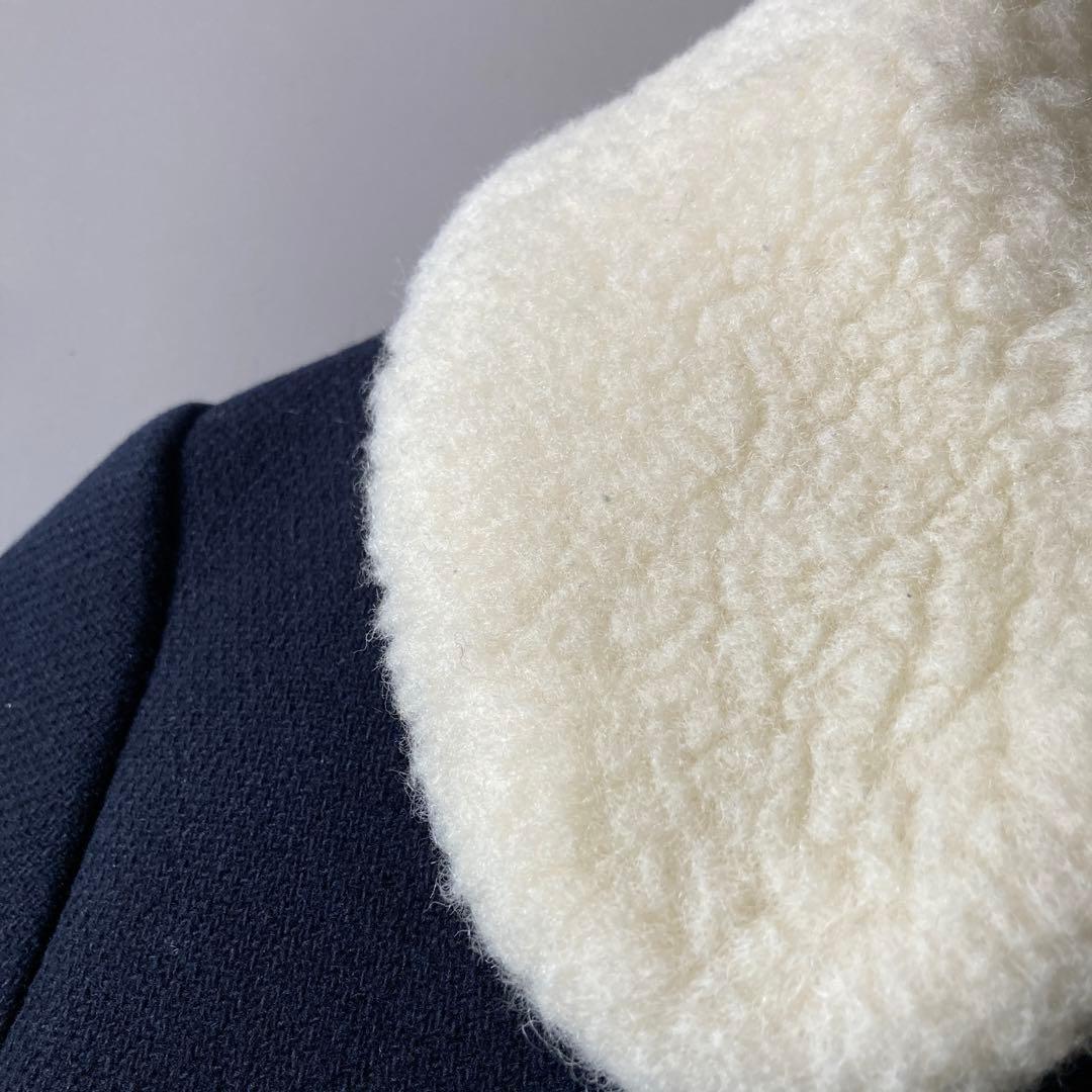 a.p.c.＿アーペーセー＿ボア襟ウールコート_Doll Coat_入学式卒業式