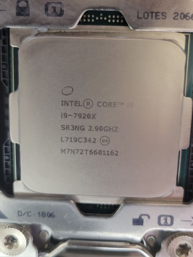 i9-7920X+マザー+クーラー+メモリ128GB+電源セット