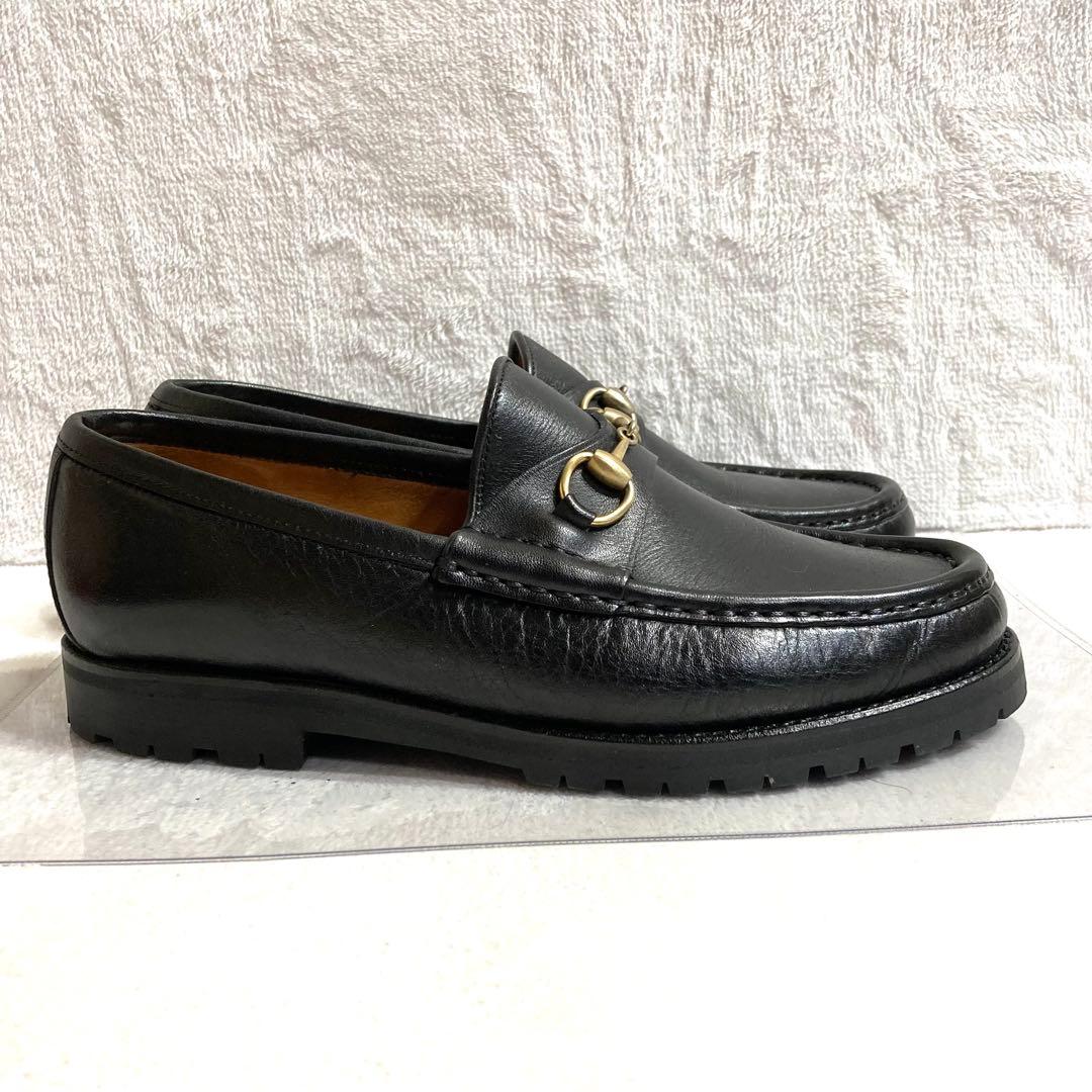 ✨極美品✨　グッチ　ローファー　ホースビット　黒　23