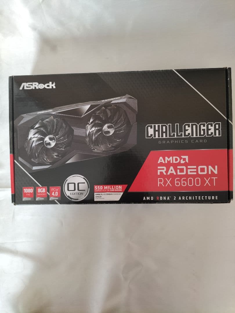 グラフィックボード・グラボ・ビデオカード ASRock Radeon RX 6600 XT CHALLENGER OC
