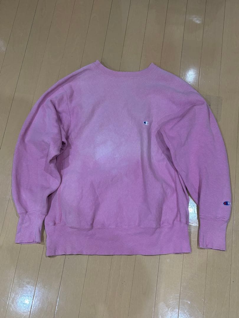 90s Champion リバースウィーブ ピンク XL USA製　希少
