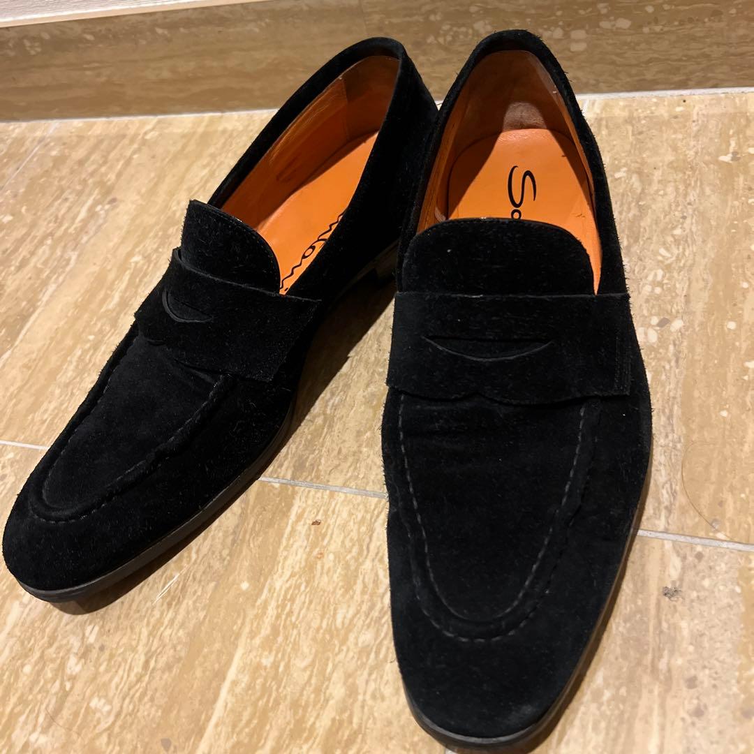 サントーニ　スエード モカシン シューズ　　26センチ　美品