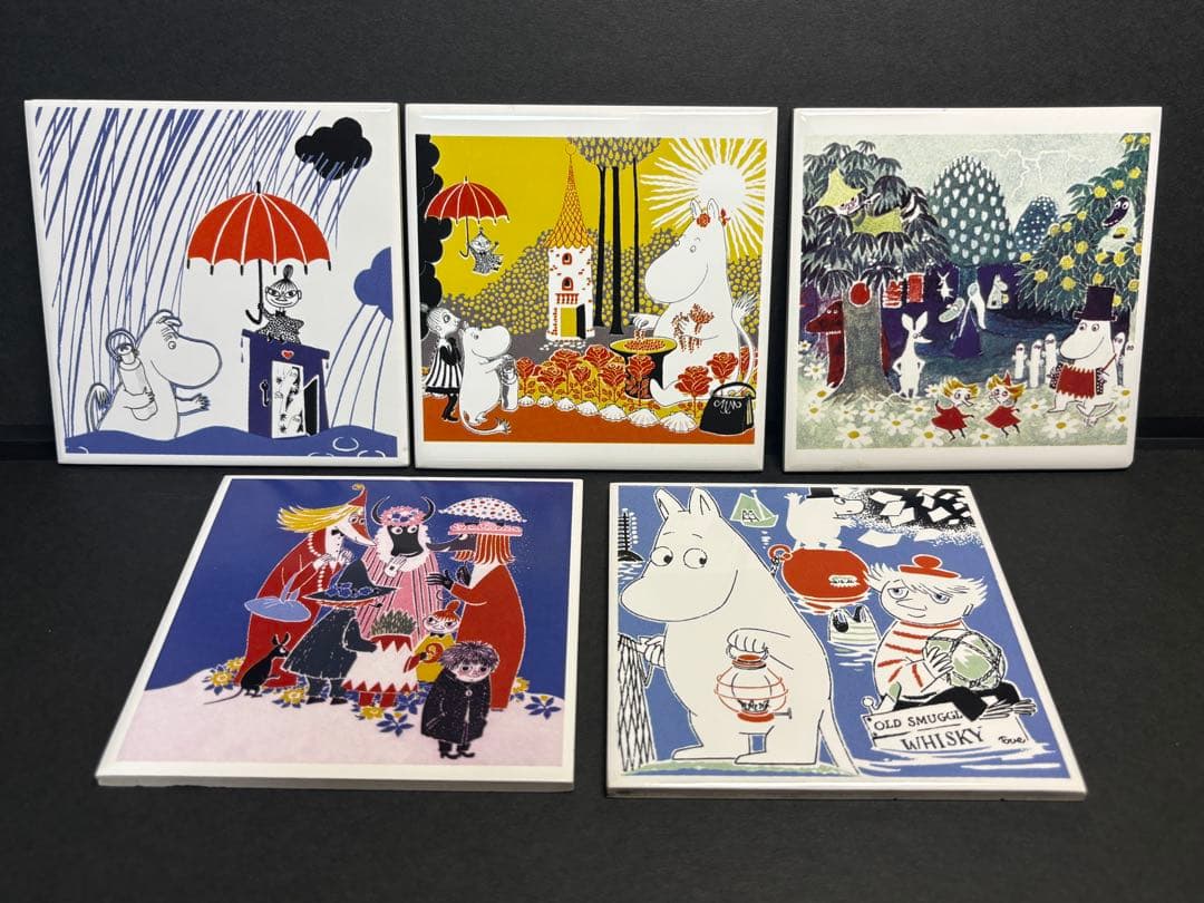 ムーミン　アートタイル　5点セット 美品