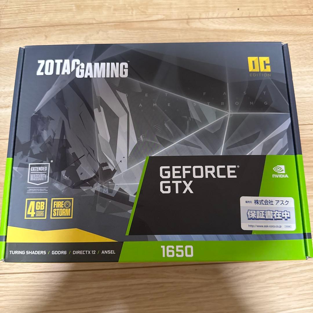ZOTAC GEFORCE GTX 1650 4GB 【おまけメモリ】