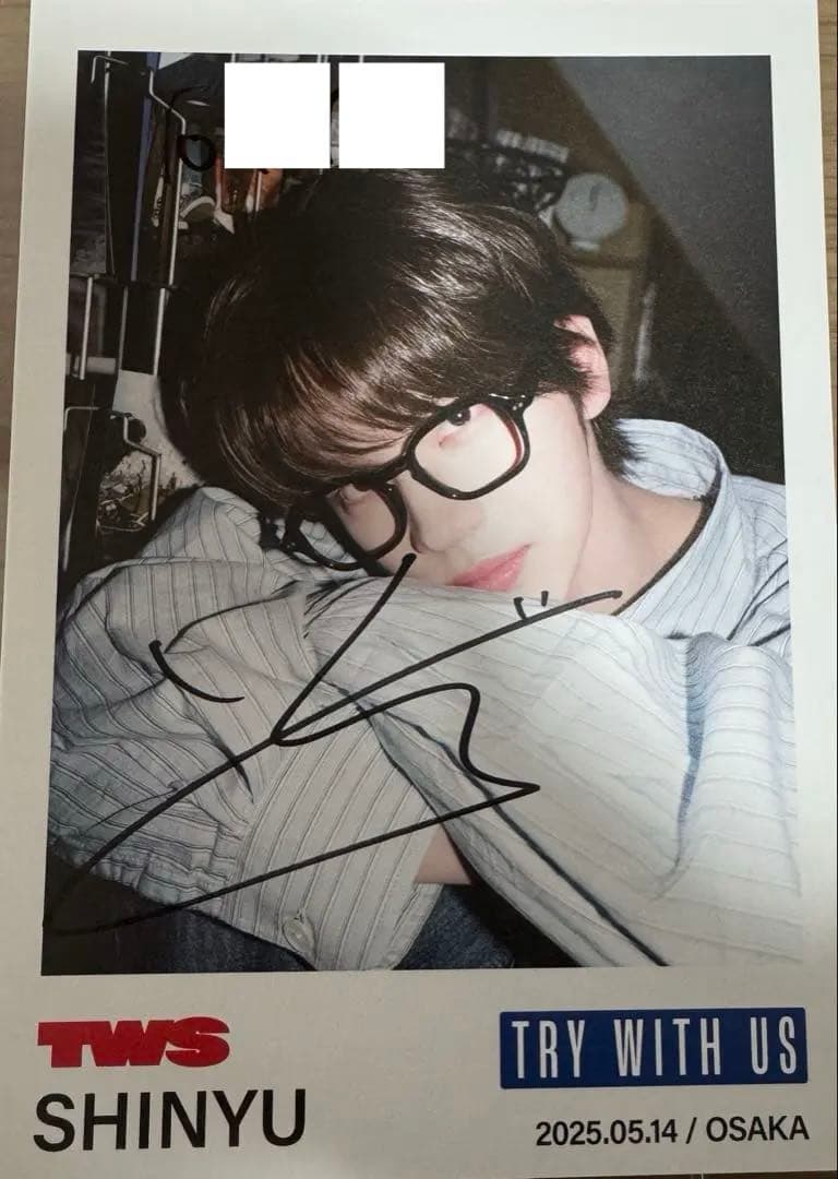 TWS シニュ TRY WITH US 直筆サイン