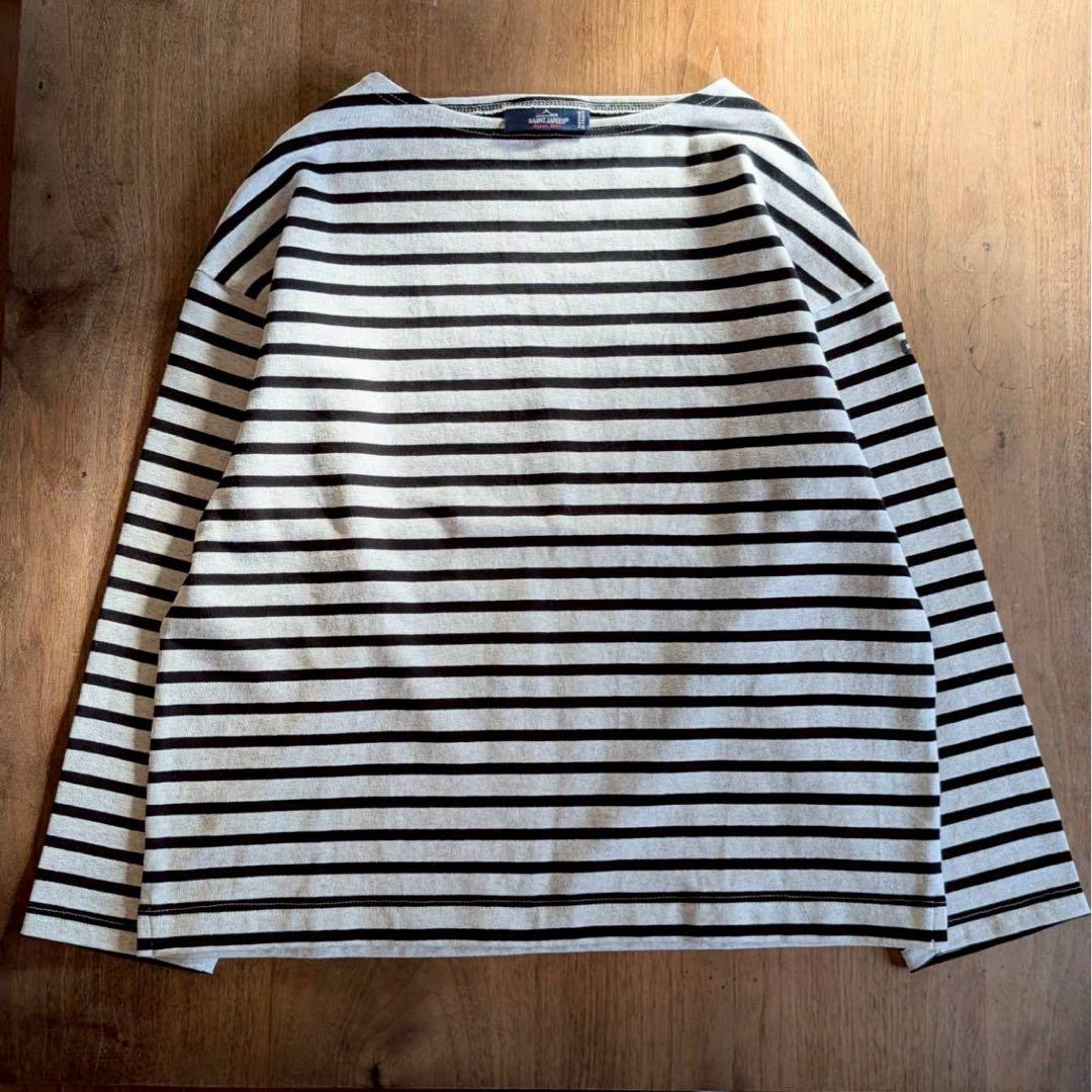 未使用品 ウェッソン ルーズ 長袖 ドロップショルダー フランス製 グレー 黒