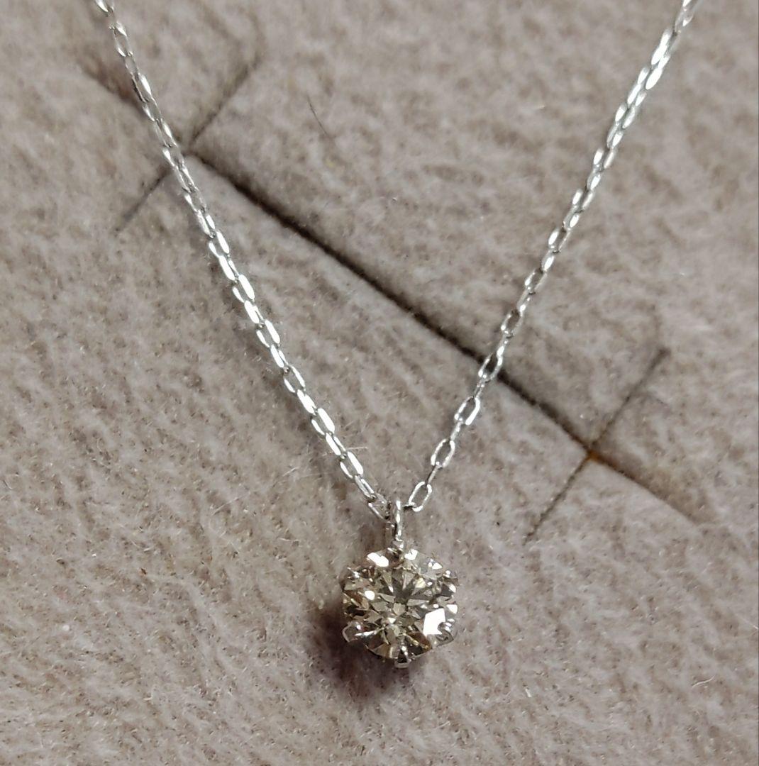 pt900 850天然ダイヤモンド ネックレス ダイヤモンド0.30ct