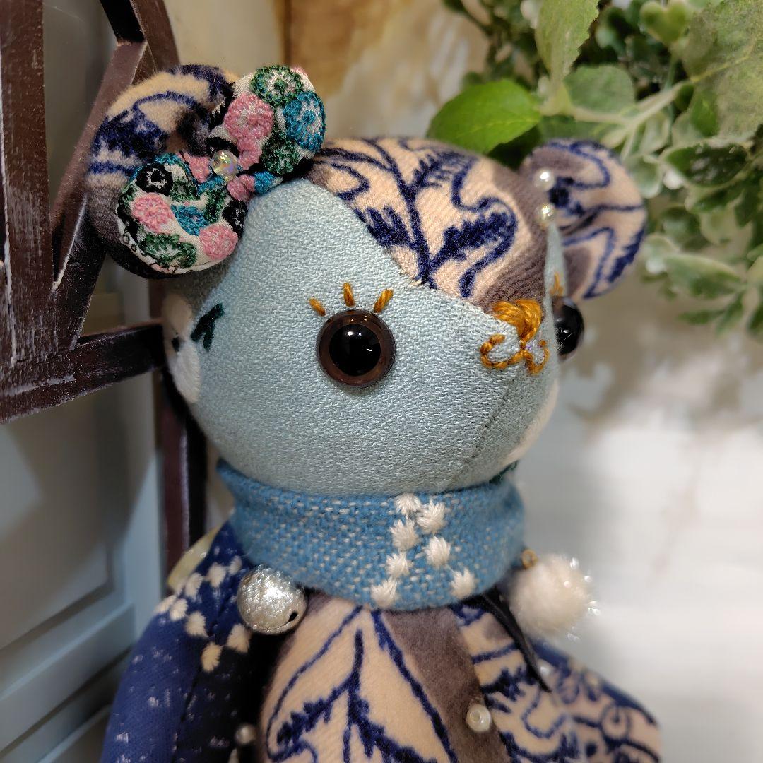 ミナペルホネン＊ハンドメイド＊ぬいぐるみ＊テディベア＊80