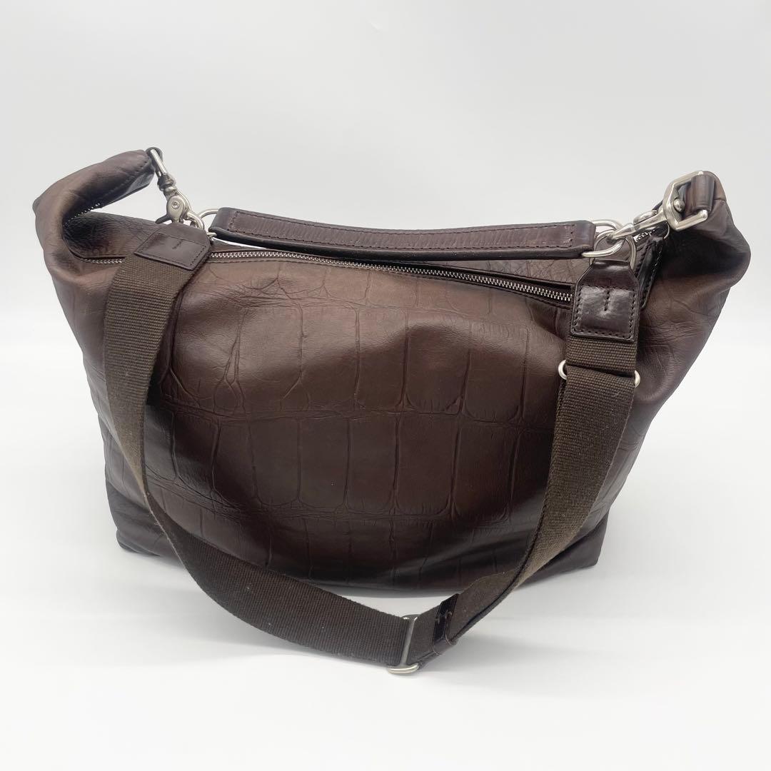 美品　ダニエル&ボブ2way ジャスミン　ロディ　ショルダーバッグ　クロコ型押し