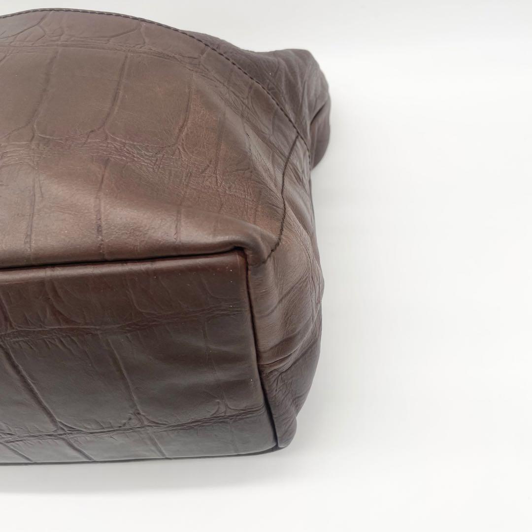 美品　ダニエル&ボブ2way ジャスミン　ロディ　ショルダーバッグ　クロコ型押し