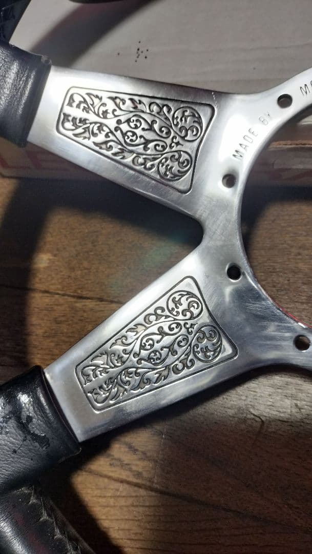 みろく★ガンスミスステアリングとBOYDSホーン、リング、張り替えセット