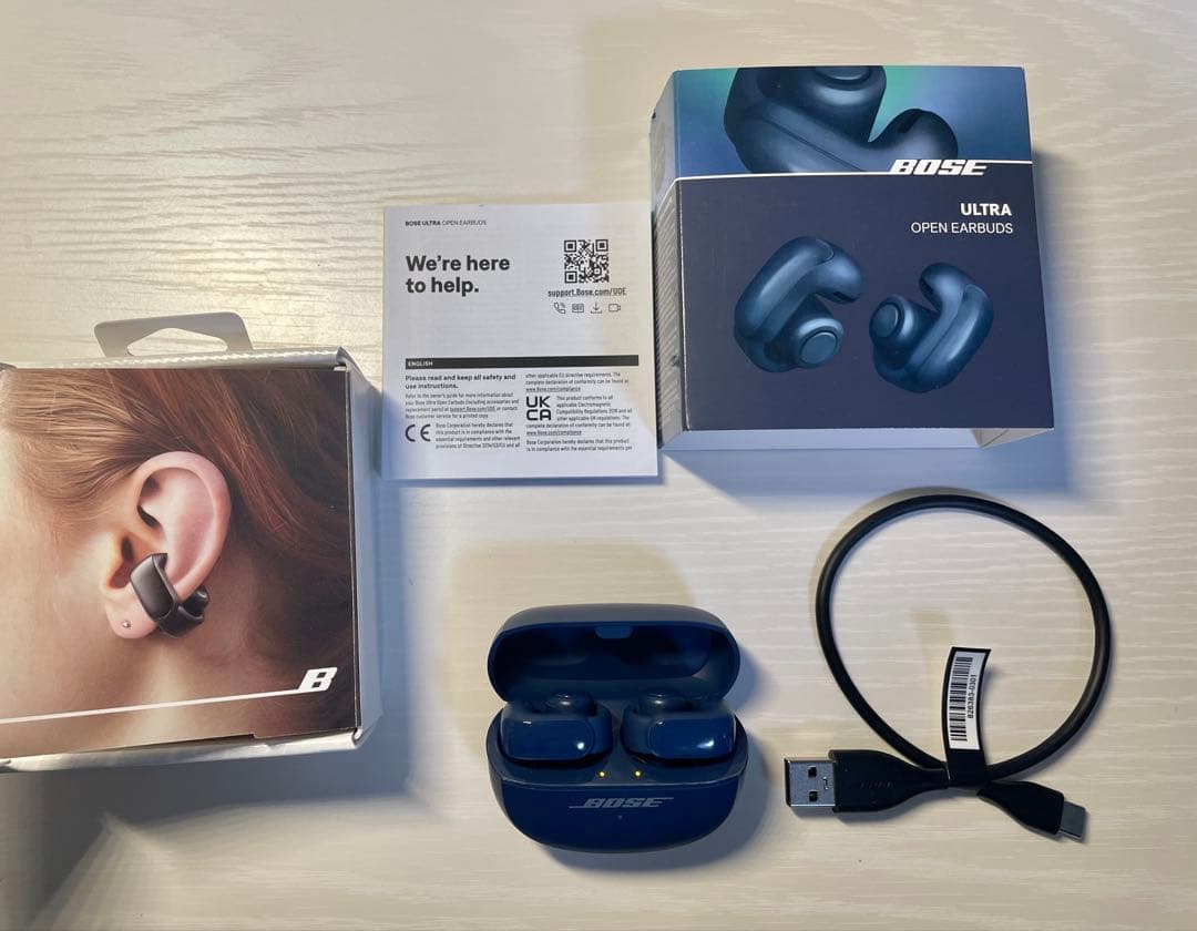 Bose Ultra Open Earbuds ルナブルー ワイヤレスイヤホン