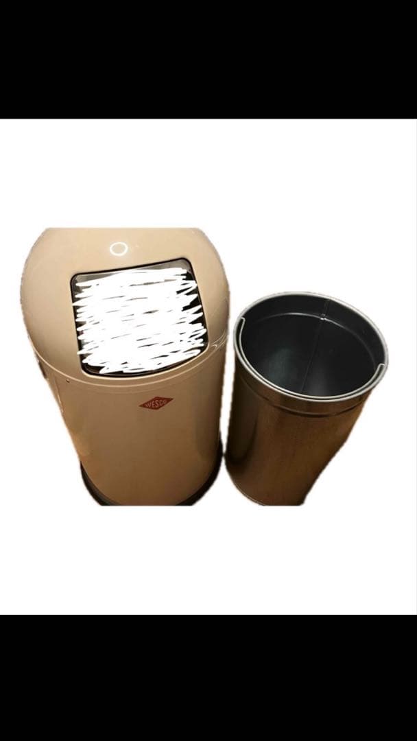 Wesco プッシュビン&メタルライナー22Lアーモンド