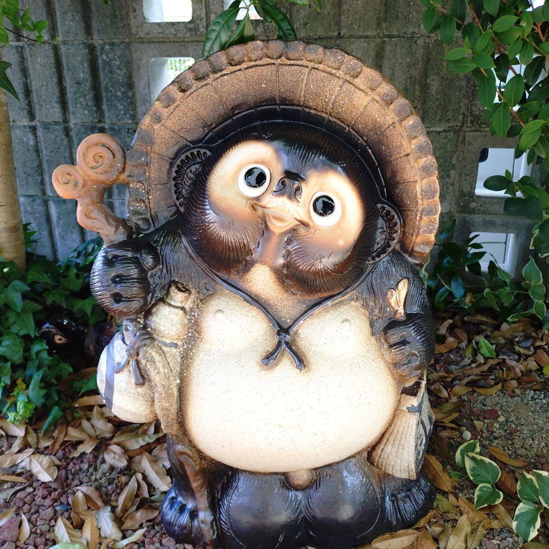 信楽焼　20号福狸　高さ65㌢　古信楽　狸　たぬき　タヌキ