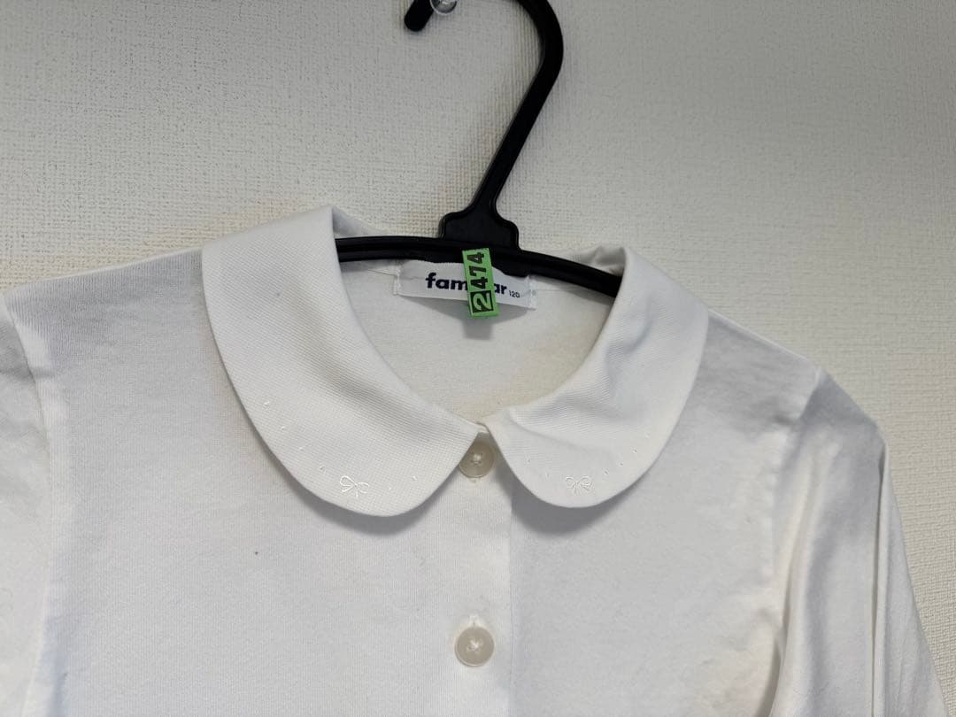 ファミリア 女児アンサンブル、ブラウスセット120cm 小学校受験