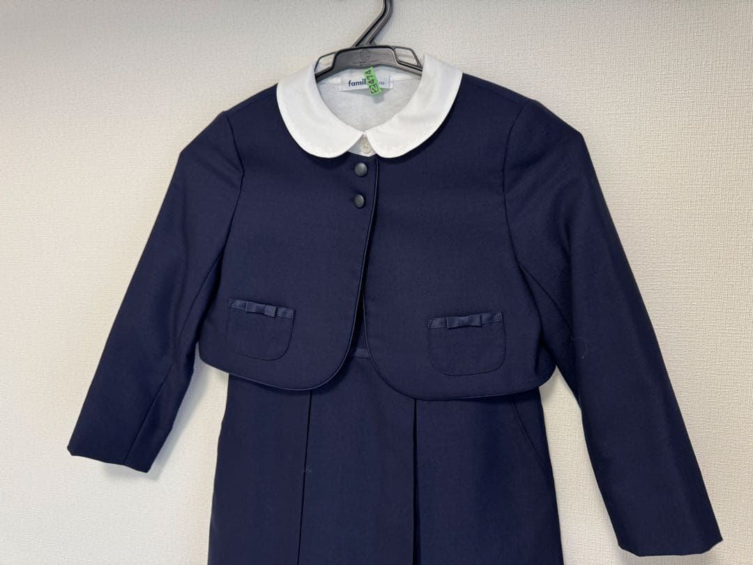 ファミリア 女児アンサンブル、ブラウスセット120cm 小学校受験