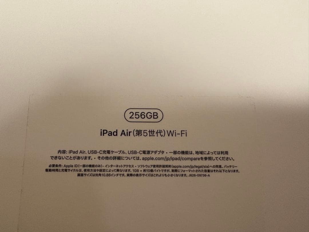 iPad本体 iPad Air 5 256GB Wi-Fi / Apple Pencil 2