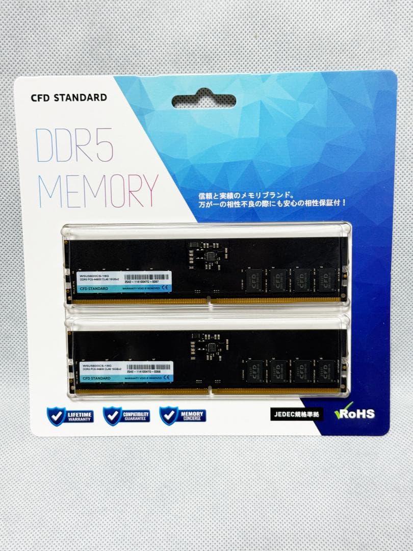 【新品】CFD DDR5 32GB W5U5600CS-16G 16GBx2