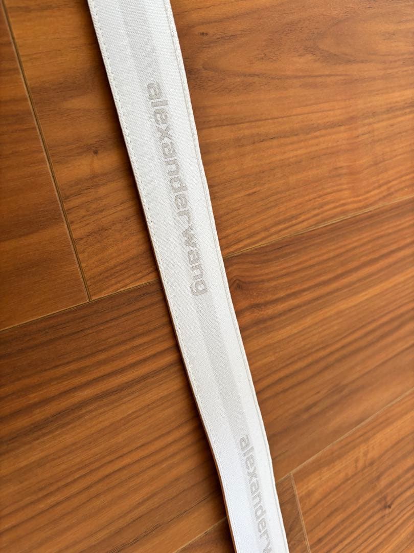 アレキサンダーワン　alexanderwang ベルト　白　ホワイト　ロゴベルト