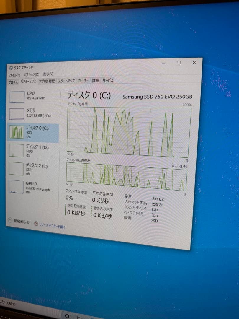デスクトップPC/core i7-7700k/大容量1TB SSD