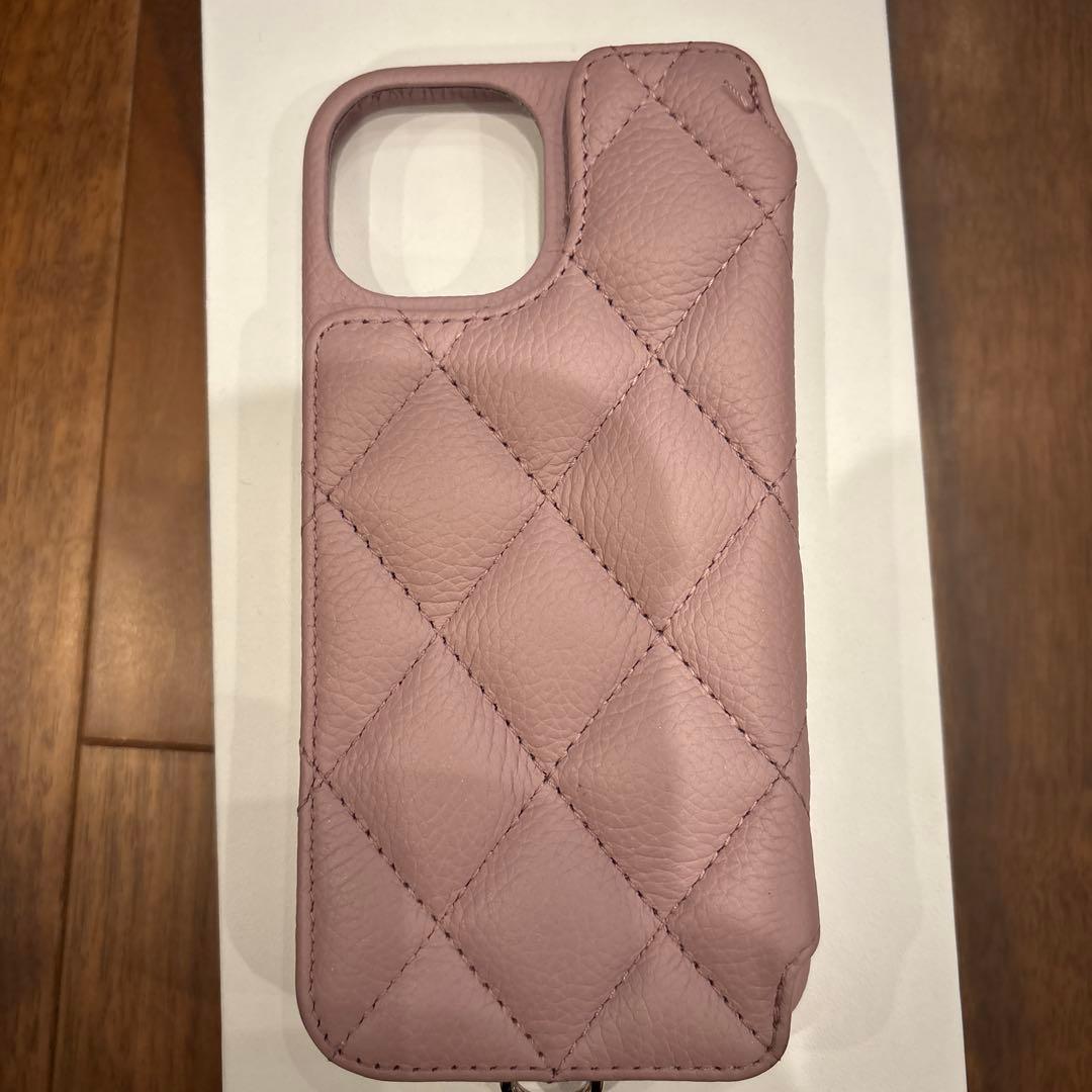 DEMIU キルティング iPhoneケース ライラック