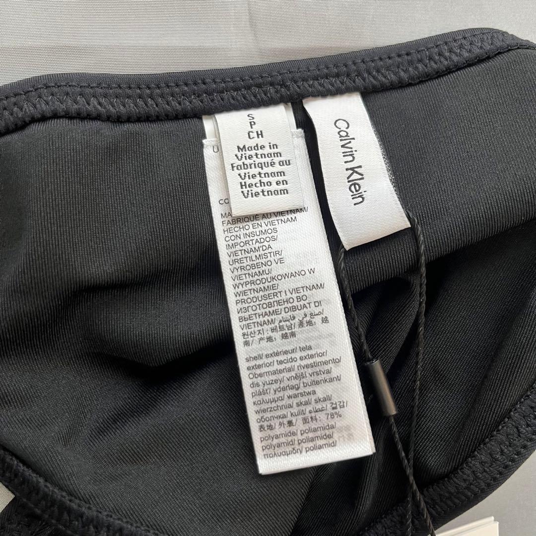 カルバンクライン スイムウェア ロゴ ブラック 水着 ビキニ S