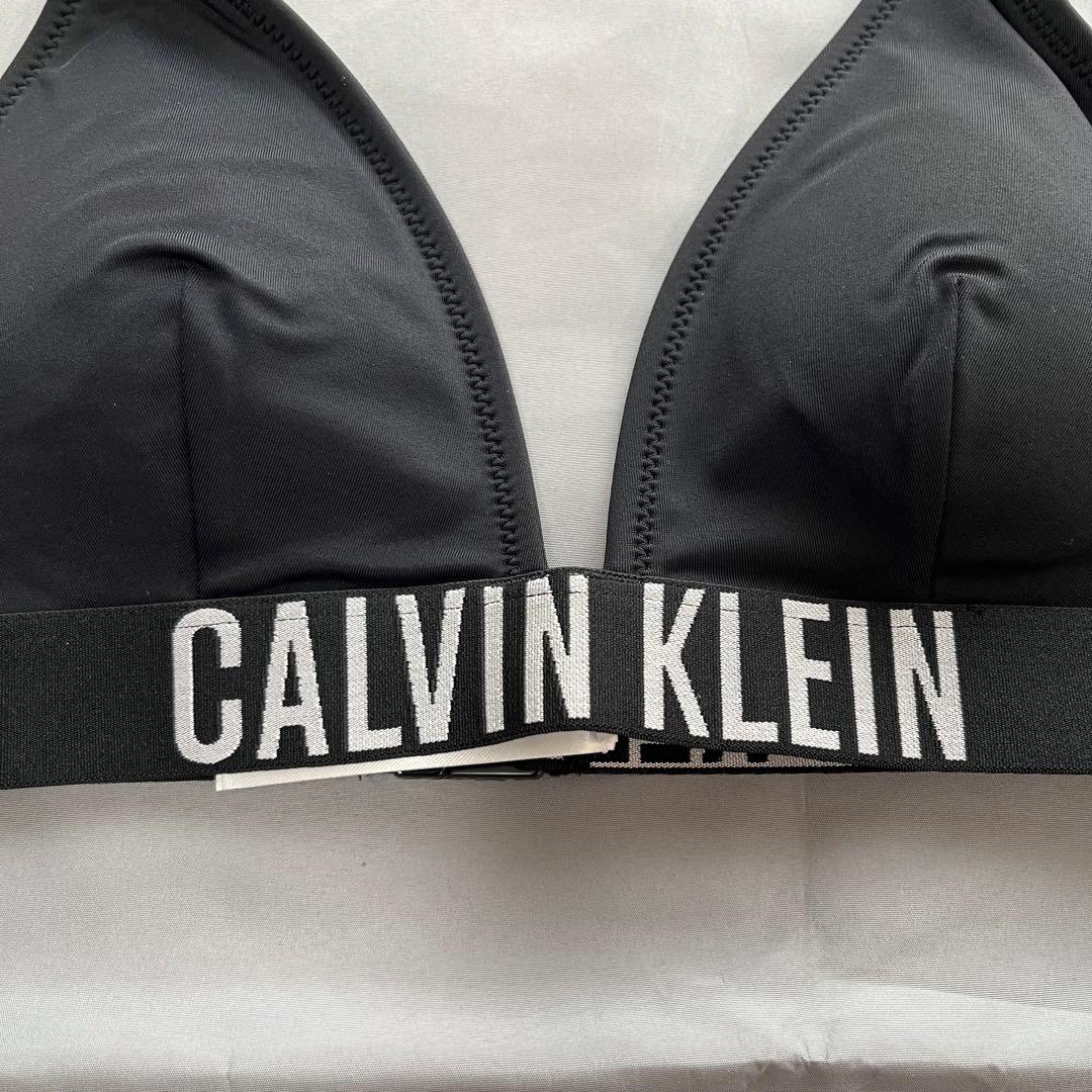 カルバンクライン スイムウェア ロゴ ブラック 水着 ビキニ S