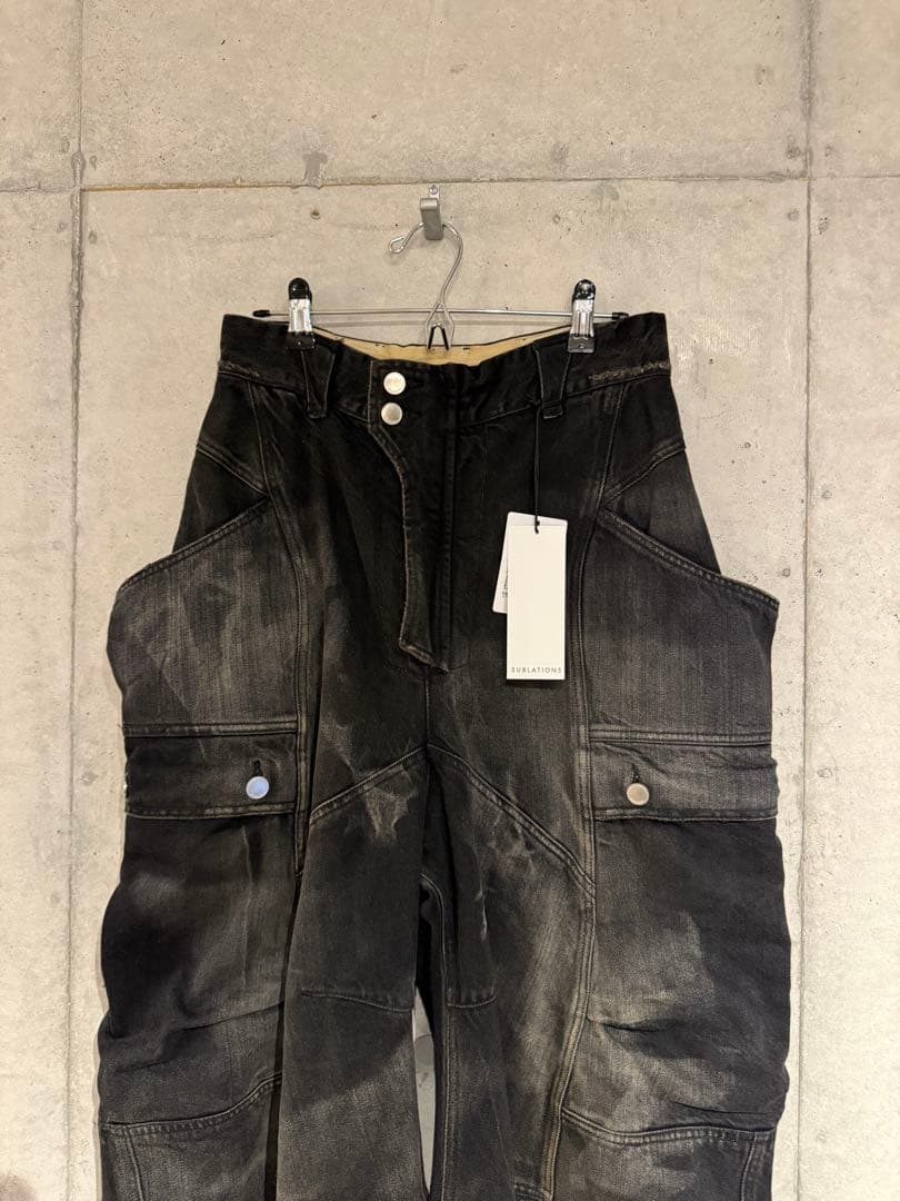 SUBLATIONS ブラック カーゴパンツ