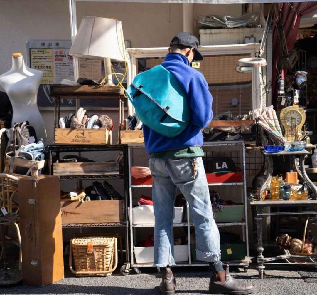 鉄*号様 ブルーラグ メッセンジャーバッグTHE MESSENGER BAG タ
