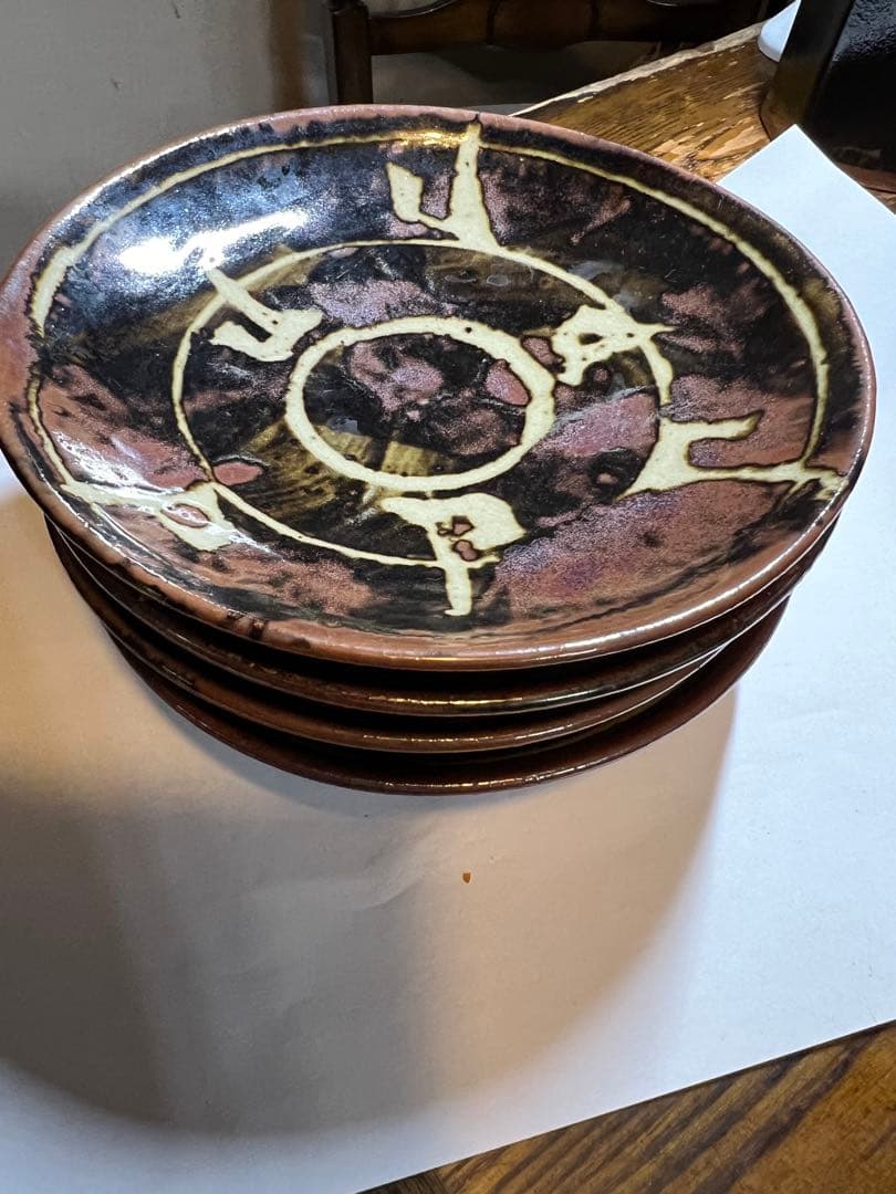 濱田晋作の柿薬のお皿4枚セット