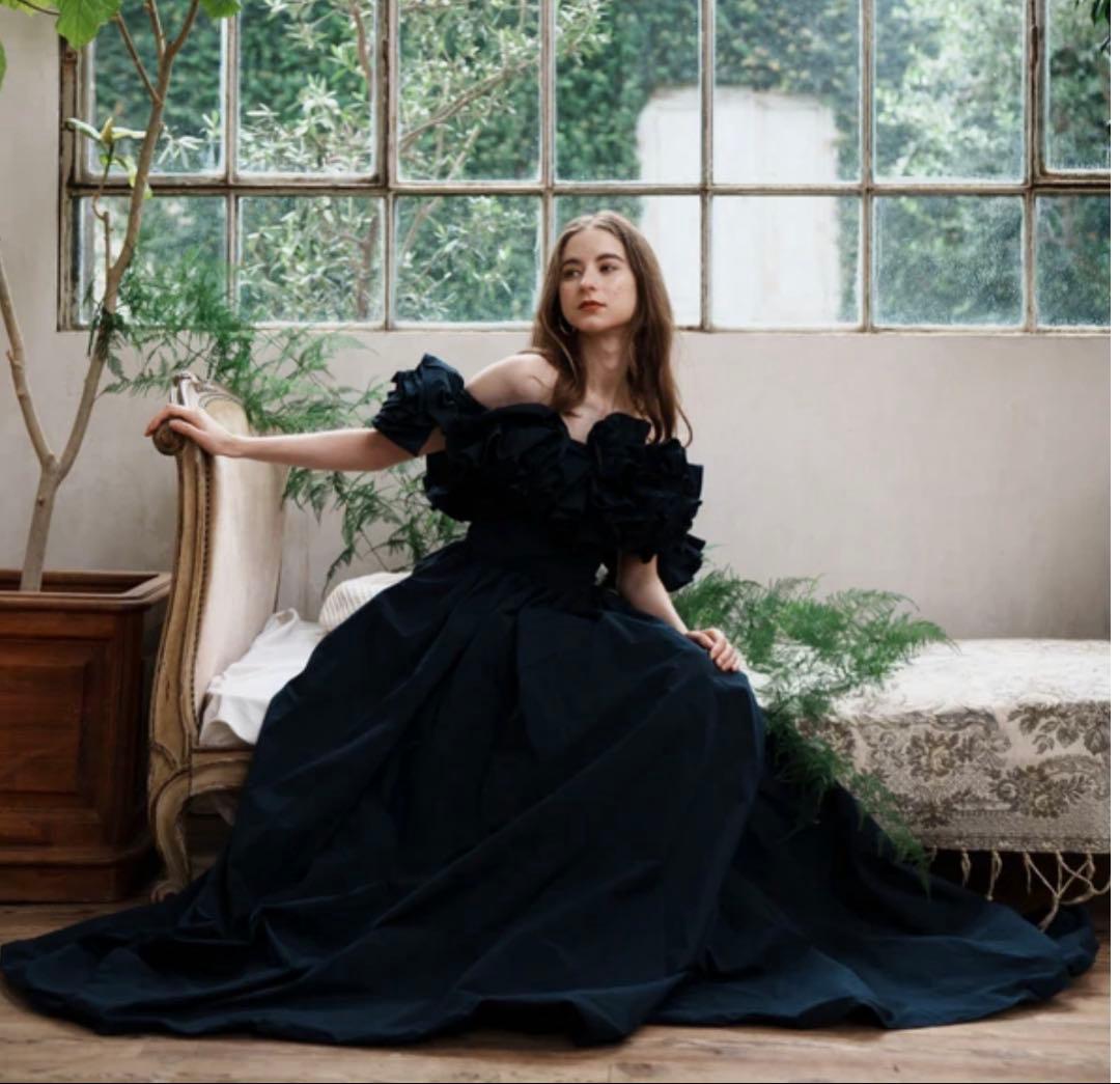 ささ⭐︎美品DRESS PRODUCTION W266ネイビードレス