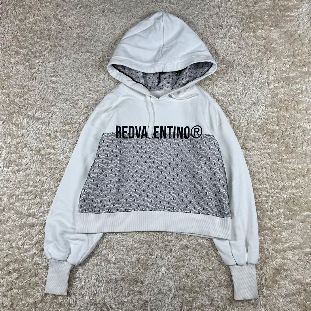 RED VALENTINO レッドヴァレンティノ レース 長袖 パーカー XS