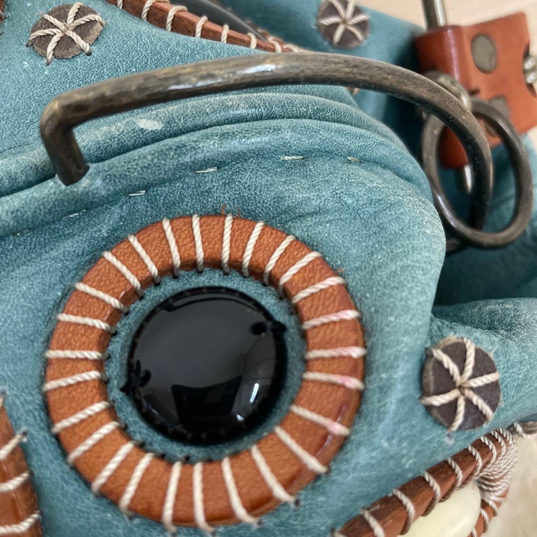 最終お値下げ⭐︎JAMIN PUECH 青いがま口バッグ