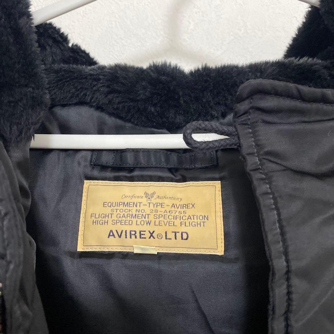 AVIREX 黒　ミリタリージャケット