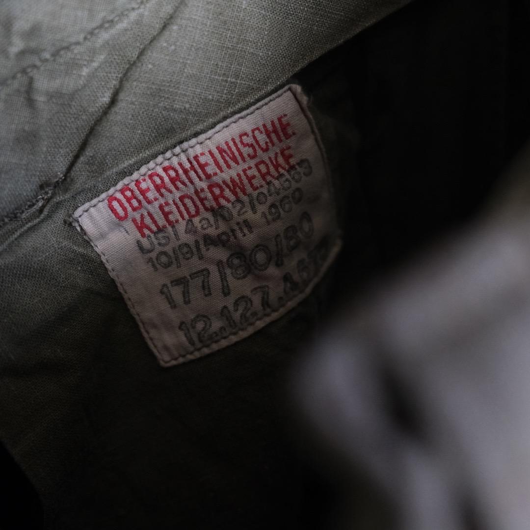 50s 60s　西ドイツ軍　ビンテージ　メランジ　ウール　カーゴ　パンツ　ワーク