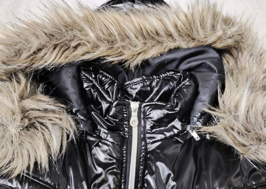 00s archive semantic design fur jacket光沢