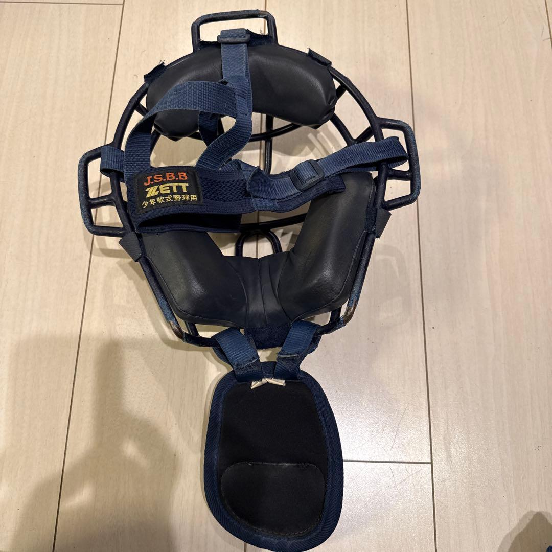 ZETT JSBB キャッチャー用防具セット ネイビー