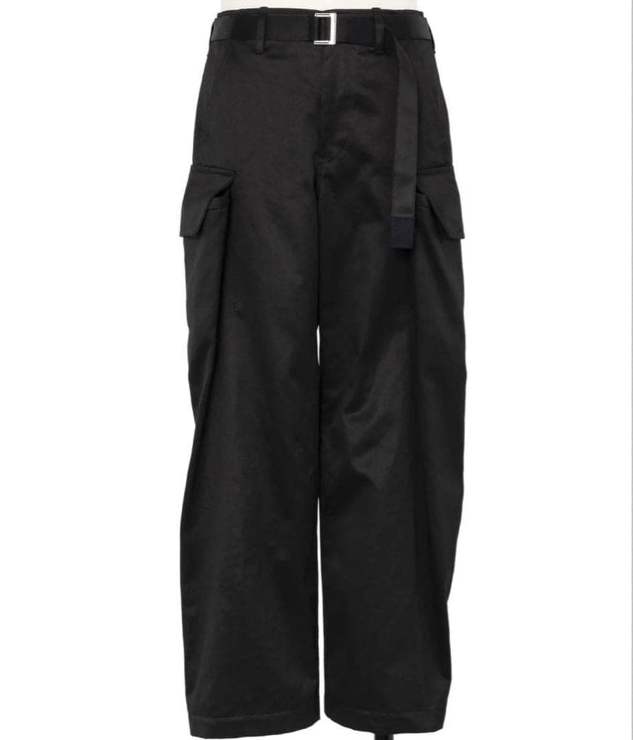 パンツ sacai25aw cottonchino black size2